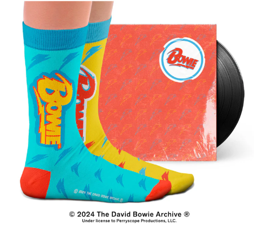 Lot de 2 paires de chaussettes David Bowie éclair rock