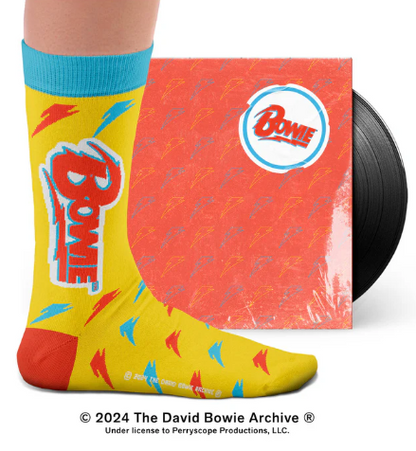 Lot de 2 paires de chaussettes David Bowie éclair rock