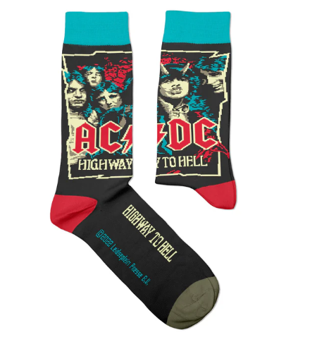 Chaussette ACDC « Highway to Hell »