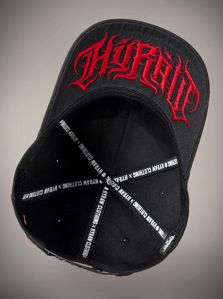 Casquette Hyraw 666 rouge et noir