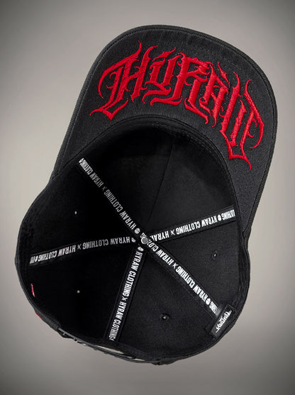 Casquette Hyraw 666 rouge et noir