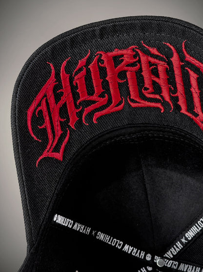 Casquette Hyraw 666 rouge et noir