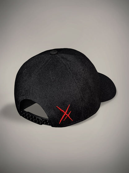 Casquette Hyraw 666 rouge et noir