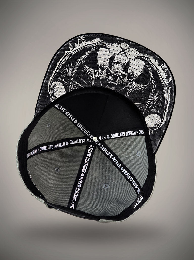 Casquette Snapback CHIROPTERA chauve souris grise