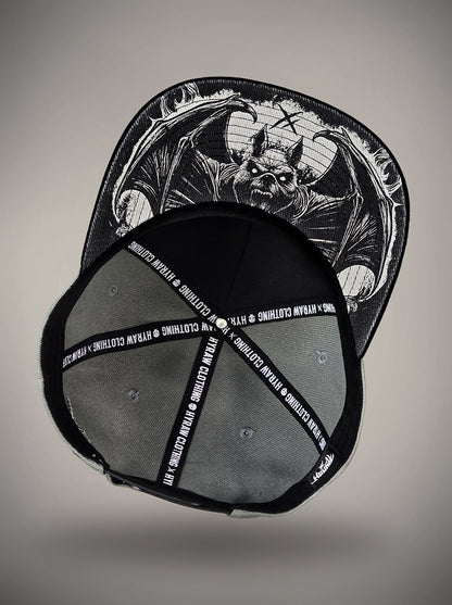 Casquette Snapback CHIROPTERA chauve souris grise