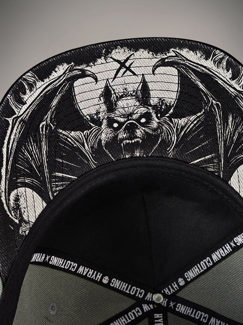 Casquette Snapback CHIROPTERA chauve souris grise