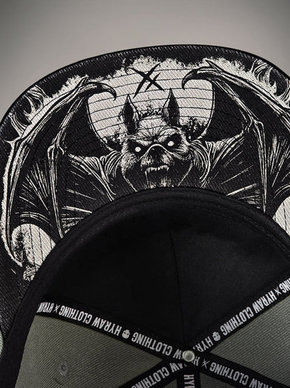Casquette Snapback CHIROPTERA chauve souris grise