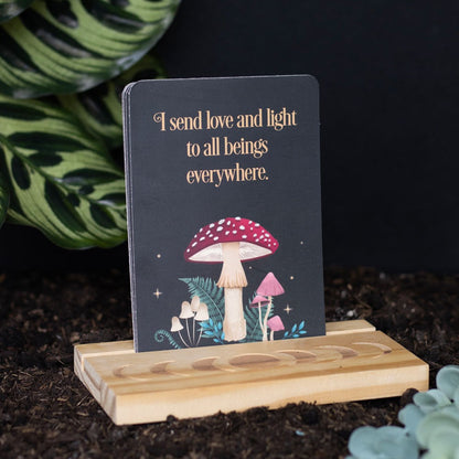 Affirmation Cards with Wooden Stand Dark Forest