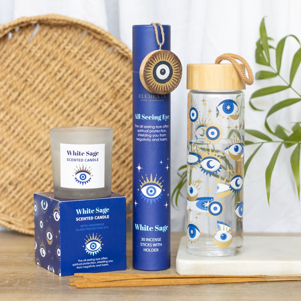 Bougie de protection " All Seeing Eye " contre les ondes négatives purifie et apaise