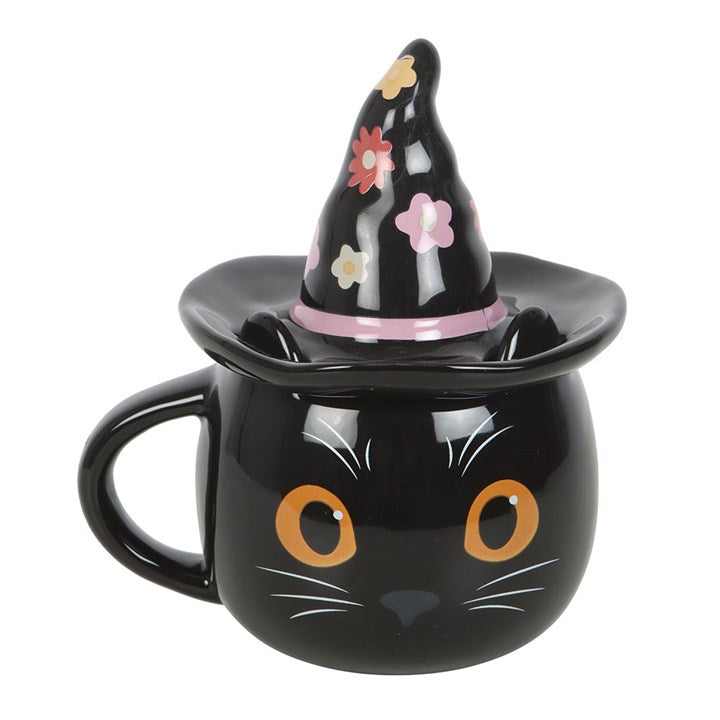 DEFAUT Mug / tasse chat avec son chapeau de sorcière
