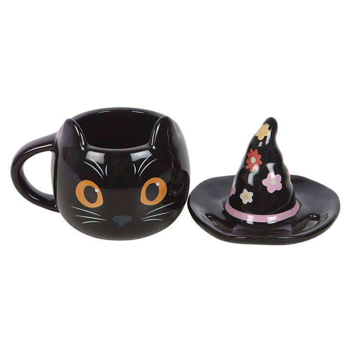 DEFAUT Mug / tasse chat avec son chapeau de sorcière