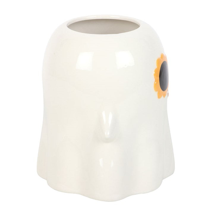 Pot de fleur fantome avec lunette fleur année 60 groovy