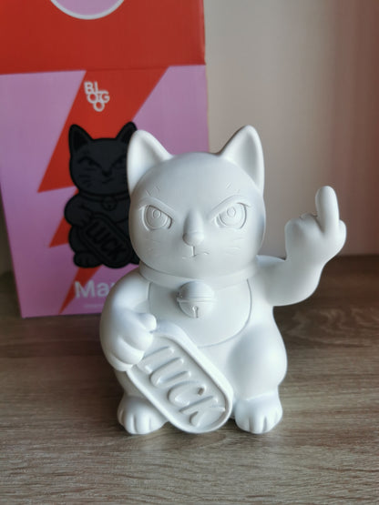 ( Défaut ) Petite figurine de chat chanceux blanc maki neko fuck