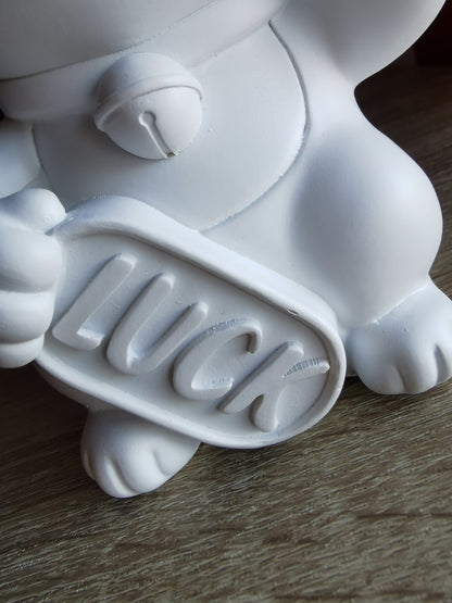( Défaut ) Petite figurine de chat chanceux blanc maki neko fuck