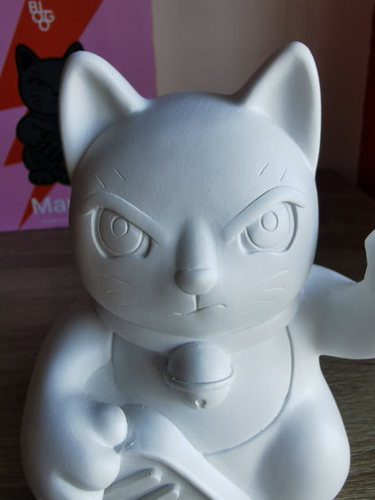 ( Défaut ) Petite figurine de chat chanceux blanc maki neko fuck