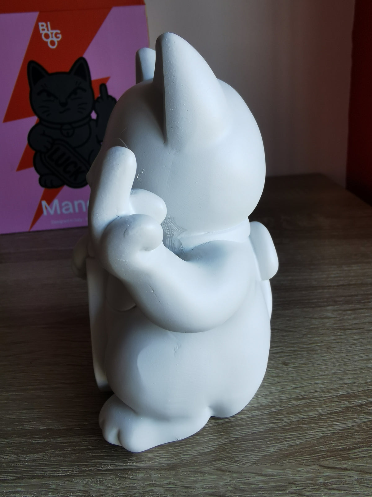 ( Défaut ) Petite figurine de chat chanceux blanc maki neko fuck