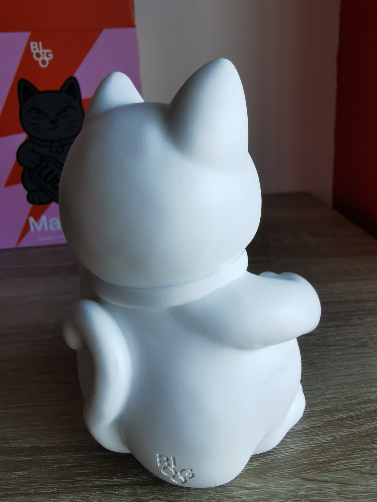 ( Défaut ) Petite figurine de chat chanceux blanc maki neko fuck