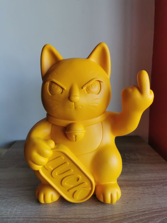 ( Défaut ) grande figurine de chat chanceux blanc maki neko fuck