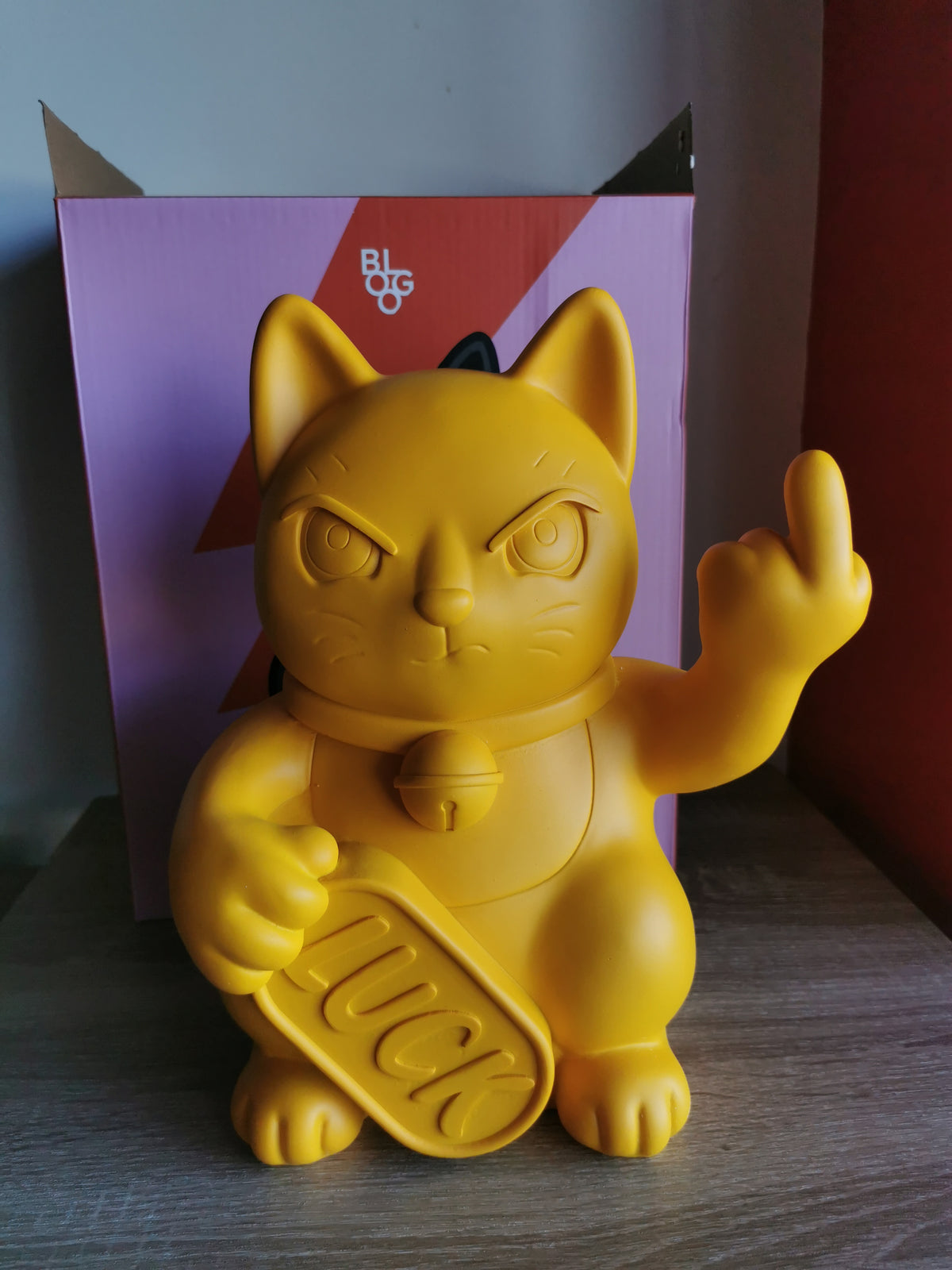 ( Défaut ) grande figurine de chat chanceux blanc maki neko fuck