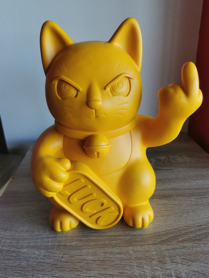 ( Défaut ) grande figurine de chat chanceux blanc maki neko fuck