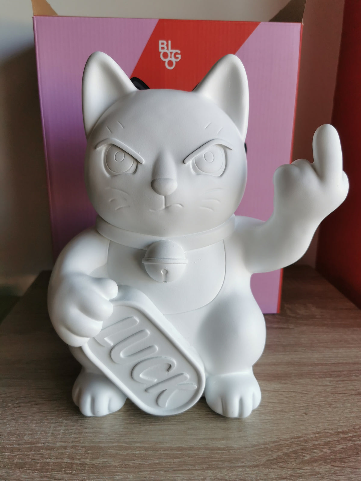 ( Défaut ) grande figurine de chat chanceux blanc maki neko fuck