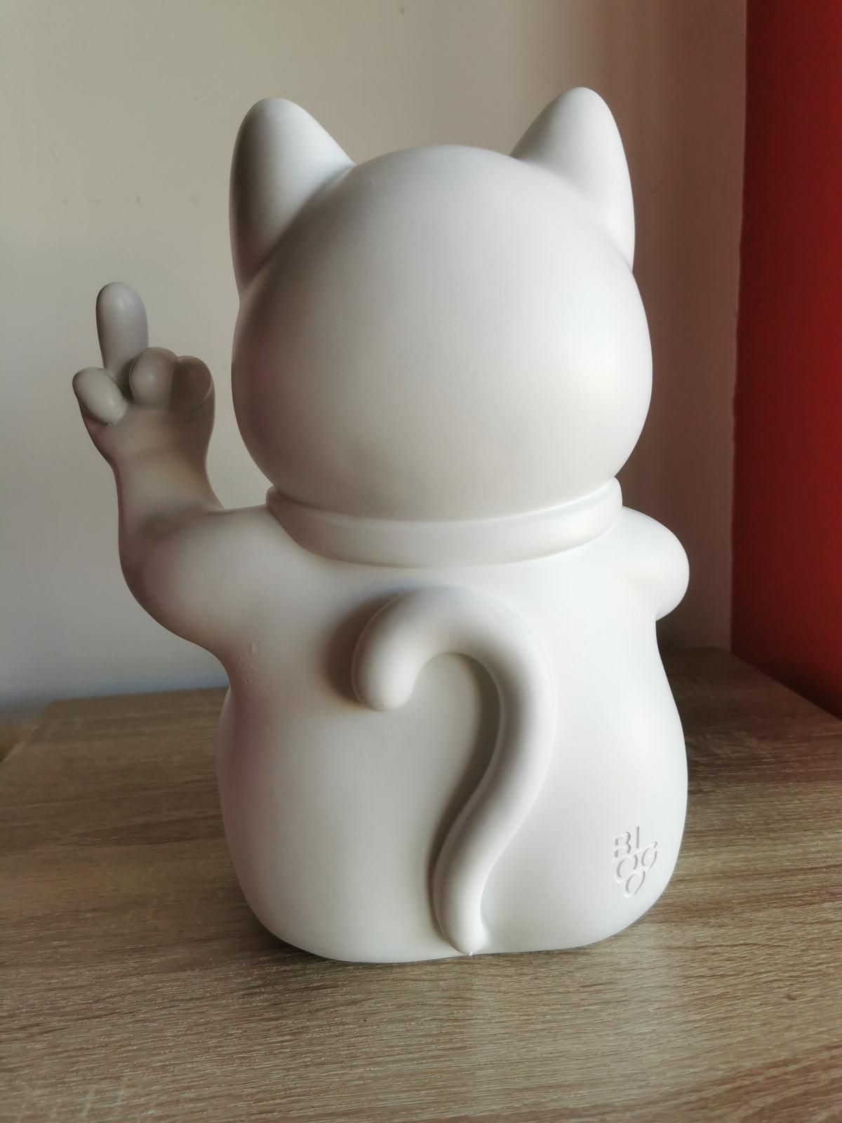 ( Défaut ) grande figurine de chat chanceux blanc maki neko fuck