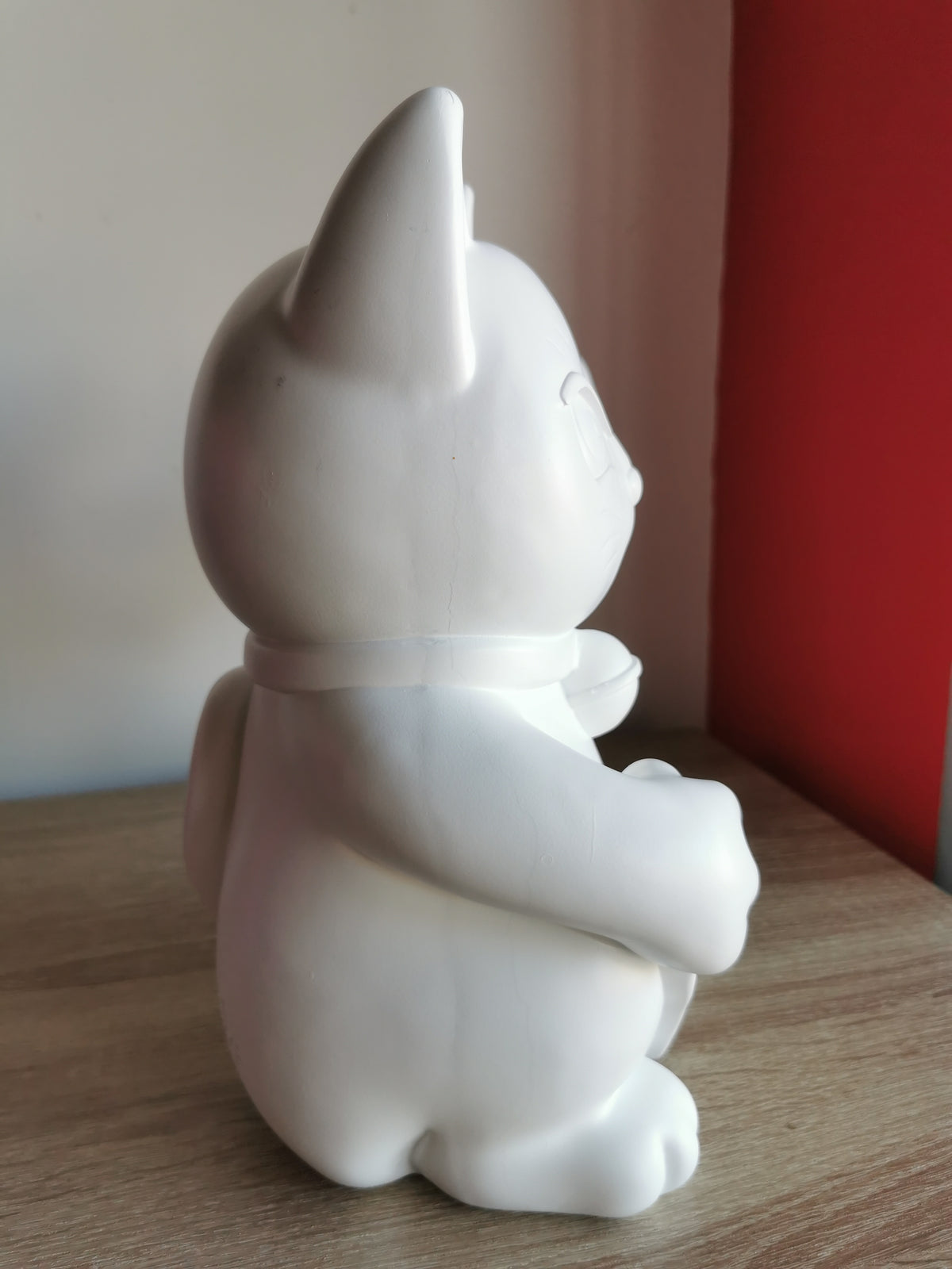 ( Défaut ) grande figurine de chat chanceux blanc maki neko fuck