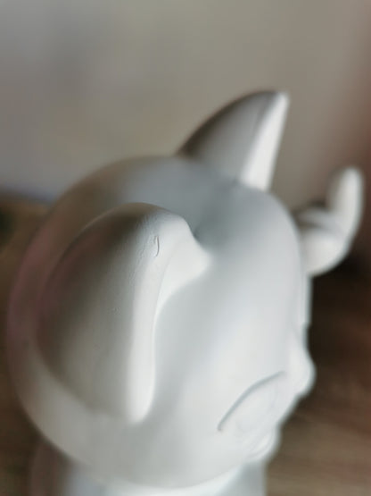 ( Défaut ) grande figurine de chat chanceux blanc maki neko fuck