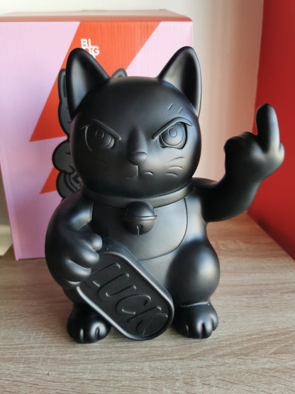 ( Défaut ) grande figurine de chat chanceux noir maki neko fuck