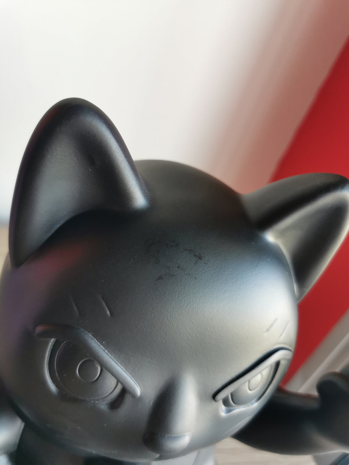 ( Défaut ) grande figurine de chat chanceux noir maki neko fuck