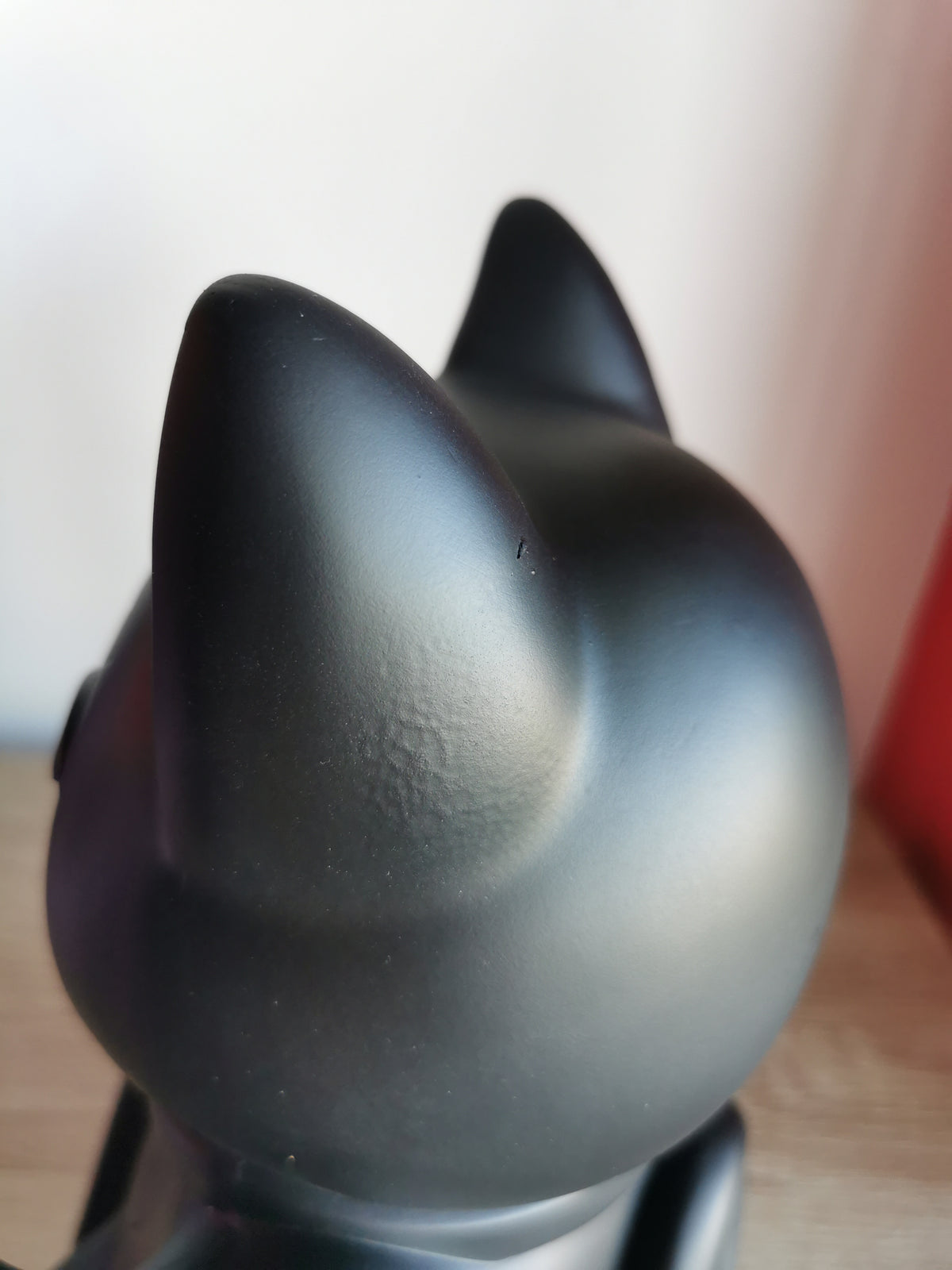 ( Défaut ) grande figurine de chat chanceux noir maki neko fuck