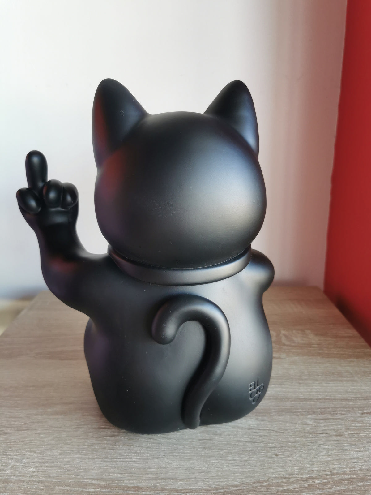 ( Défaut ) grande figurine de chat chanceux noir maki neko fuck