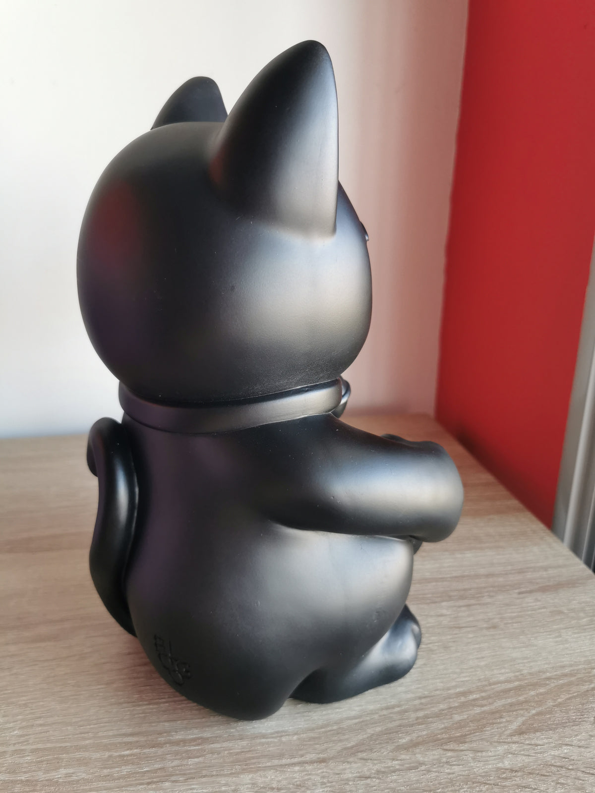 ( Défaut ) grande figurine de chat chanceux noir maki neko fuck