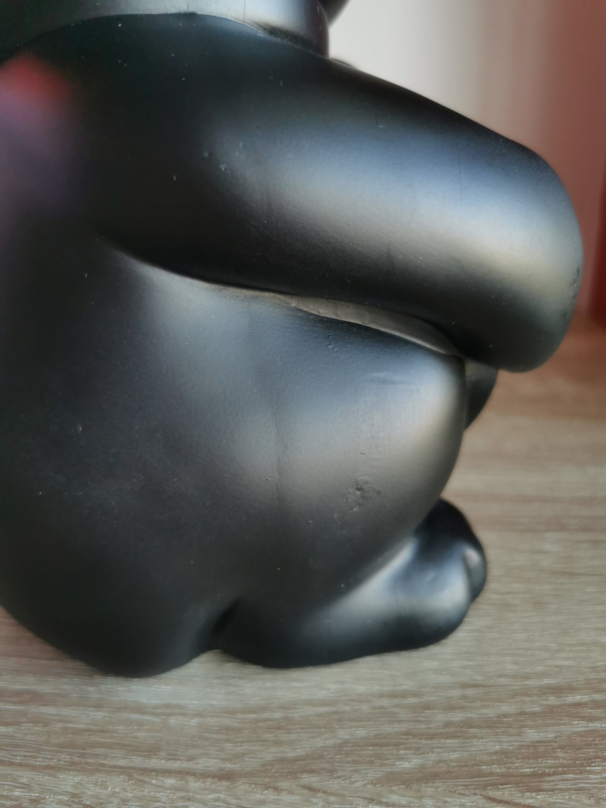 ( Défaut ) grande figurine de chat chanceux noir maki neko fuck