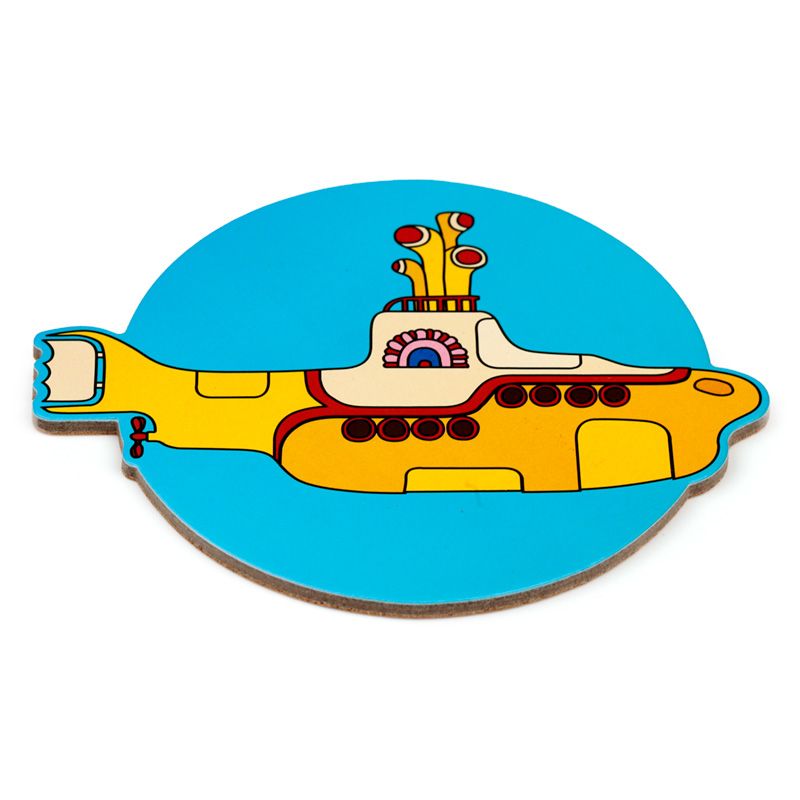 Lot de 4 Dessous de Verre - The Beatles Yellow Submarine