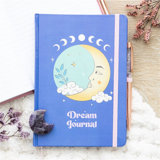 Le Journal avec le stylo en Améthyste " Moon Dream "