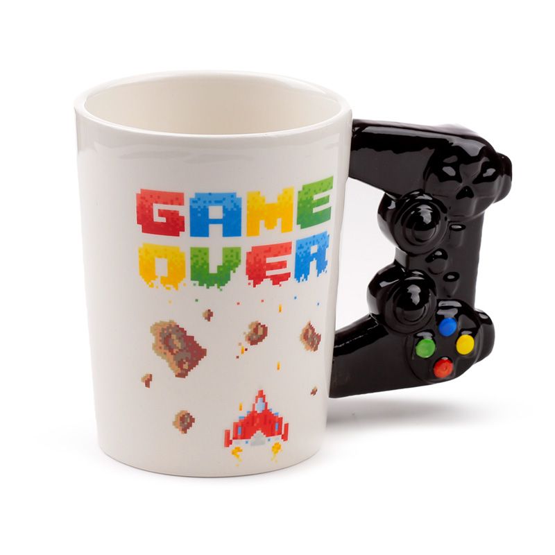 Tasse / Mug à Anse manette de jeu Game Over Pixellisé