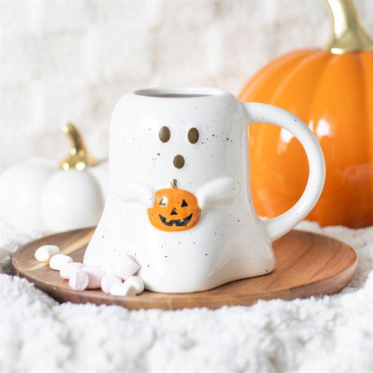 Grosse tasse / mug fantôme avec citrouille d'halloween