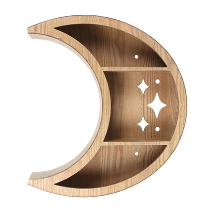 Etagère murale en forme de lune witchy