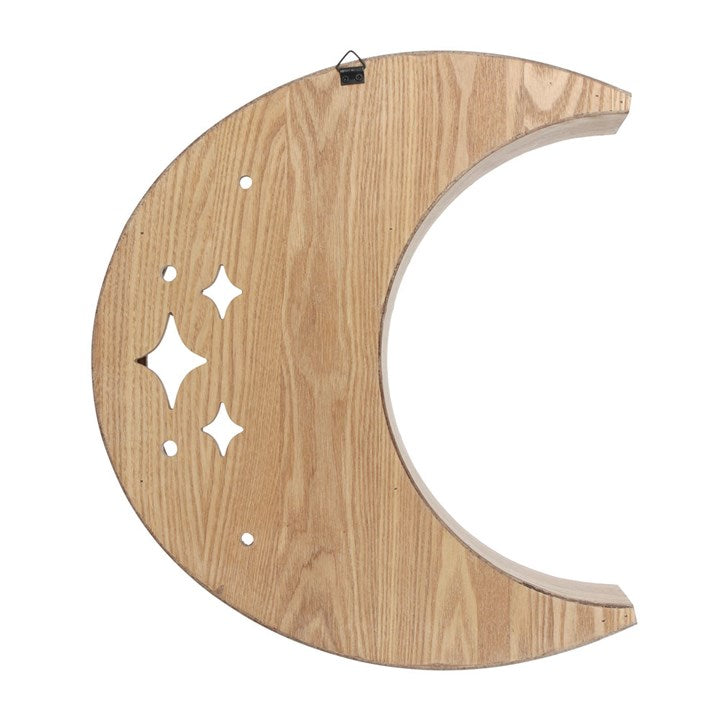 Etagère murale en forme de lune witchy