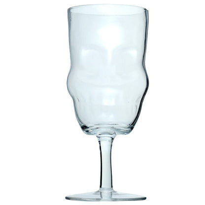 Lot de 2 Verres à Vin en Verre - Crâne