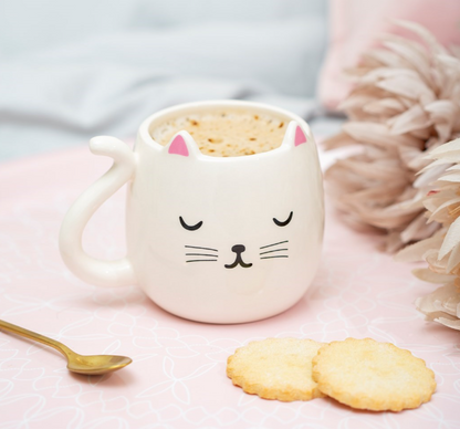 Tasse / Mug chat mignon blanc kawaii