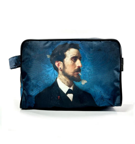Trousse de toilette Eduardo bleu Voglio Bene