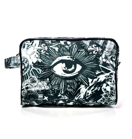 Trousse de toilette papillon noir oeil ex voto Voglio Bene