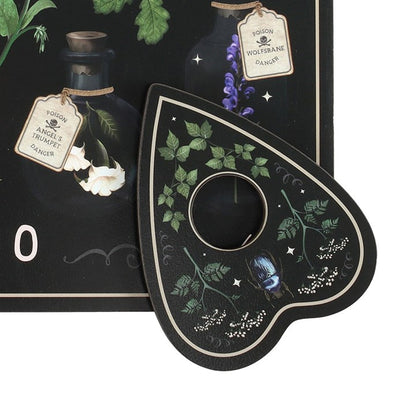 Planche de ouija crane avec serpent et fleurs gothic witchy