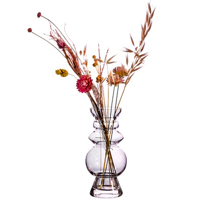 Vase en verre Selina transparent