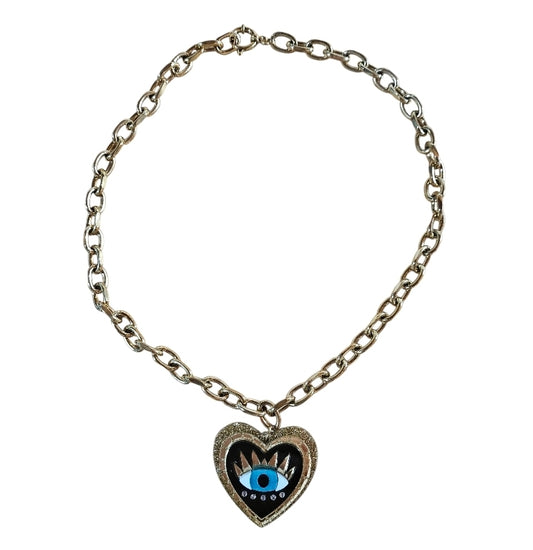 Collier enigma oeil de protection