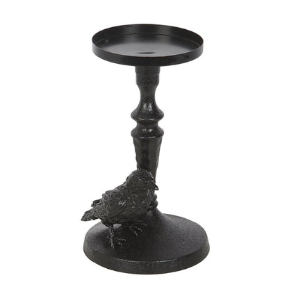 Bougeoir raven mystic corbeau noir gothic