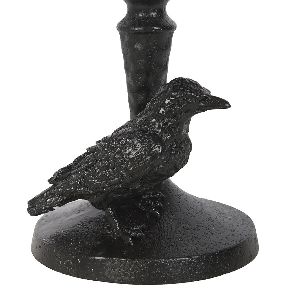 Bougeoir raven mystic corbeau noir gothic