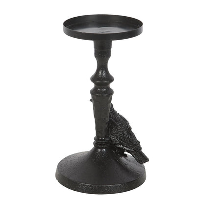 Bougeoir raven mystic corbeau noir gothic